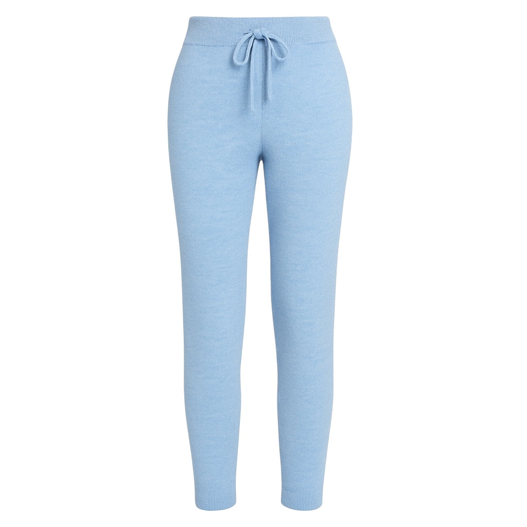 Baby Blue 100% Pure Cashmere Joggers by Kenmare Cashmere