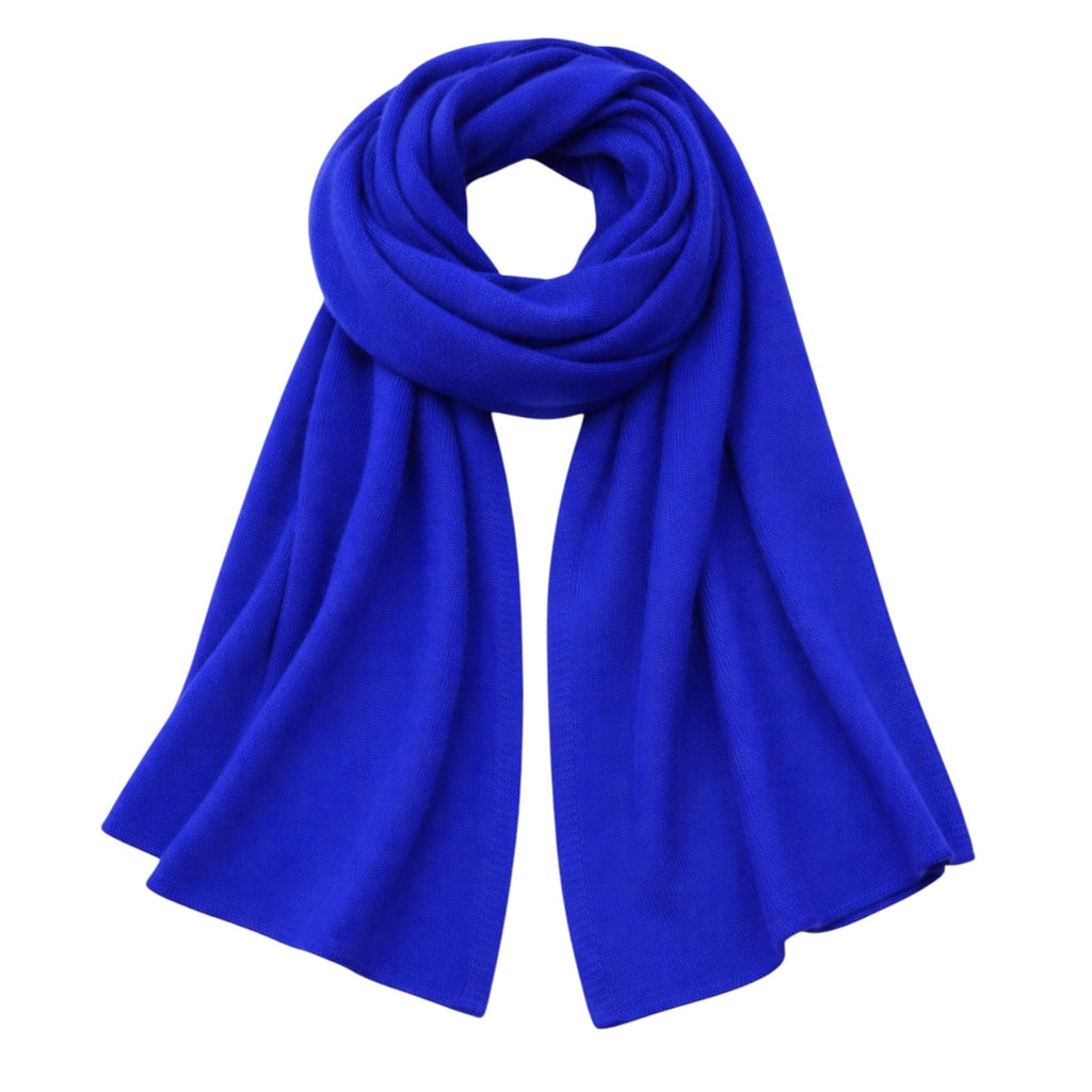 Royal Blue 100% Pure Cashmere XL Travel Wrap by Kenmare Cashmere