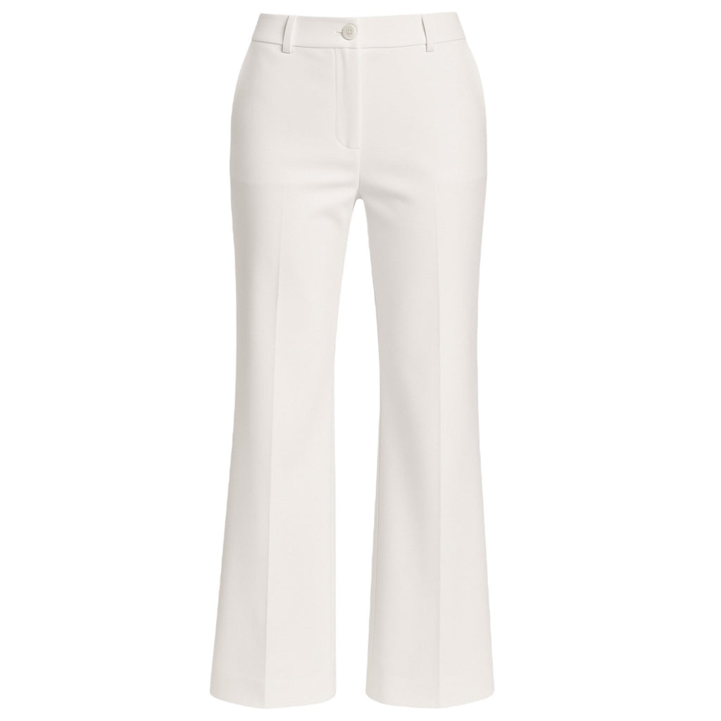 Robell Britt Relaxed Fit Trousers in White