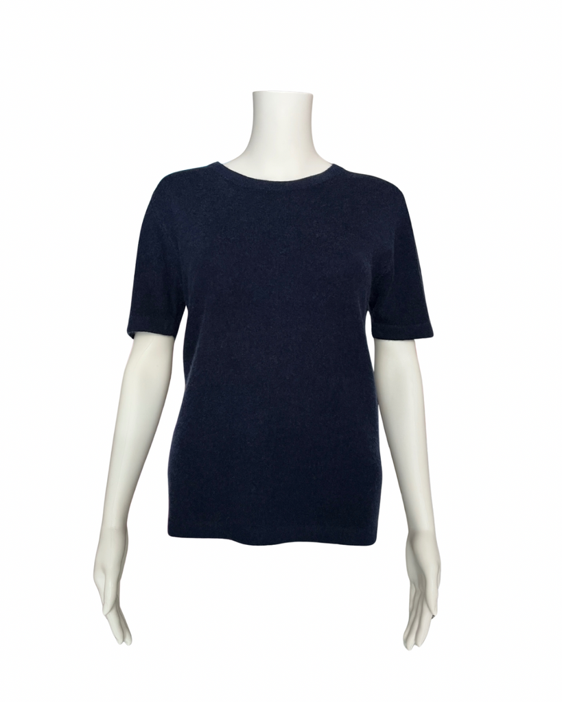 Navy Cashmere Tee