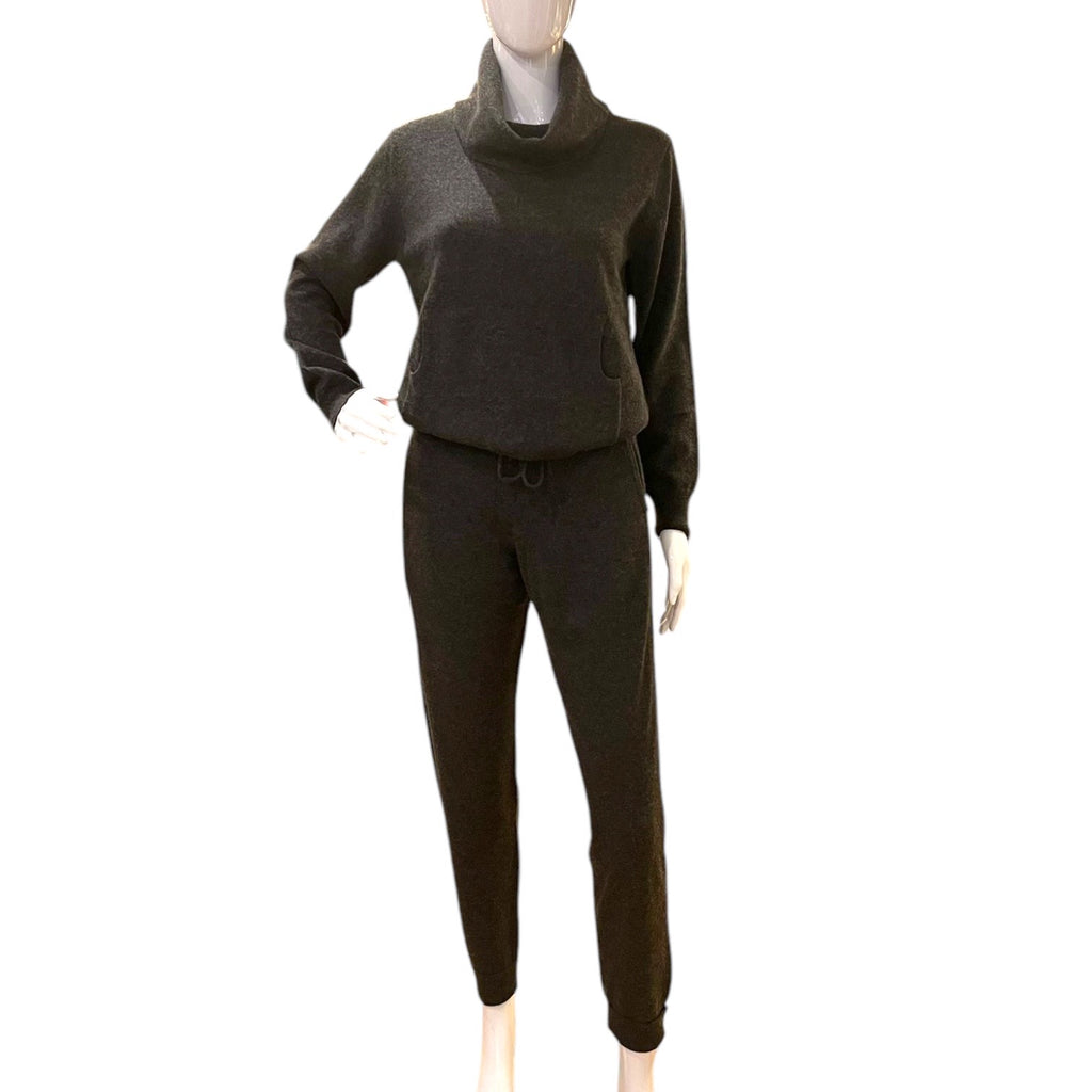 Charcoal Grey Cashmere Jogger Set