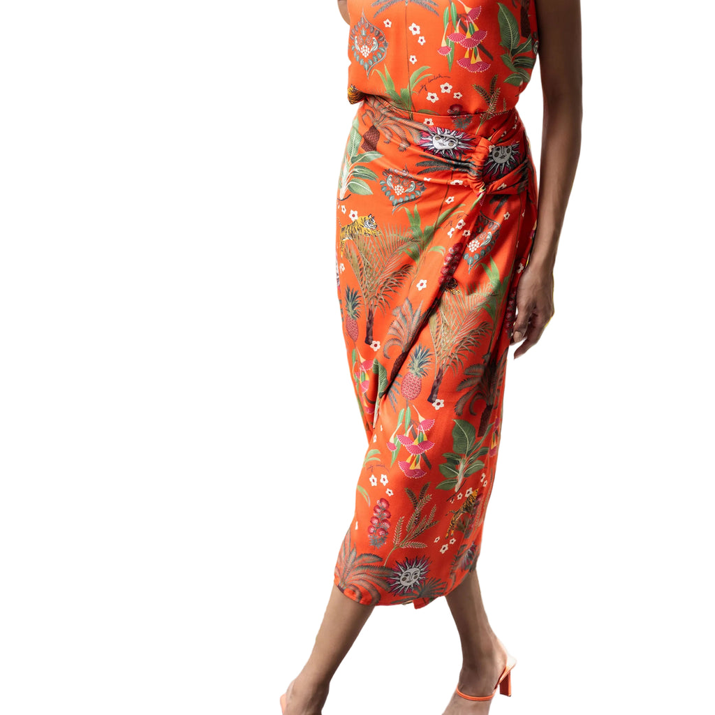 Emily Lovelock Lisa Print Skirt