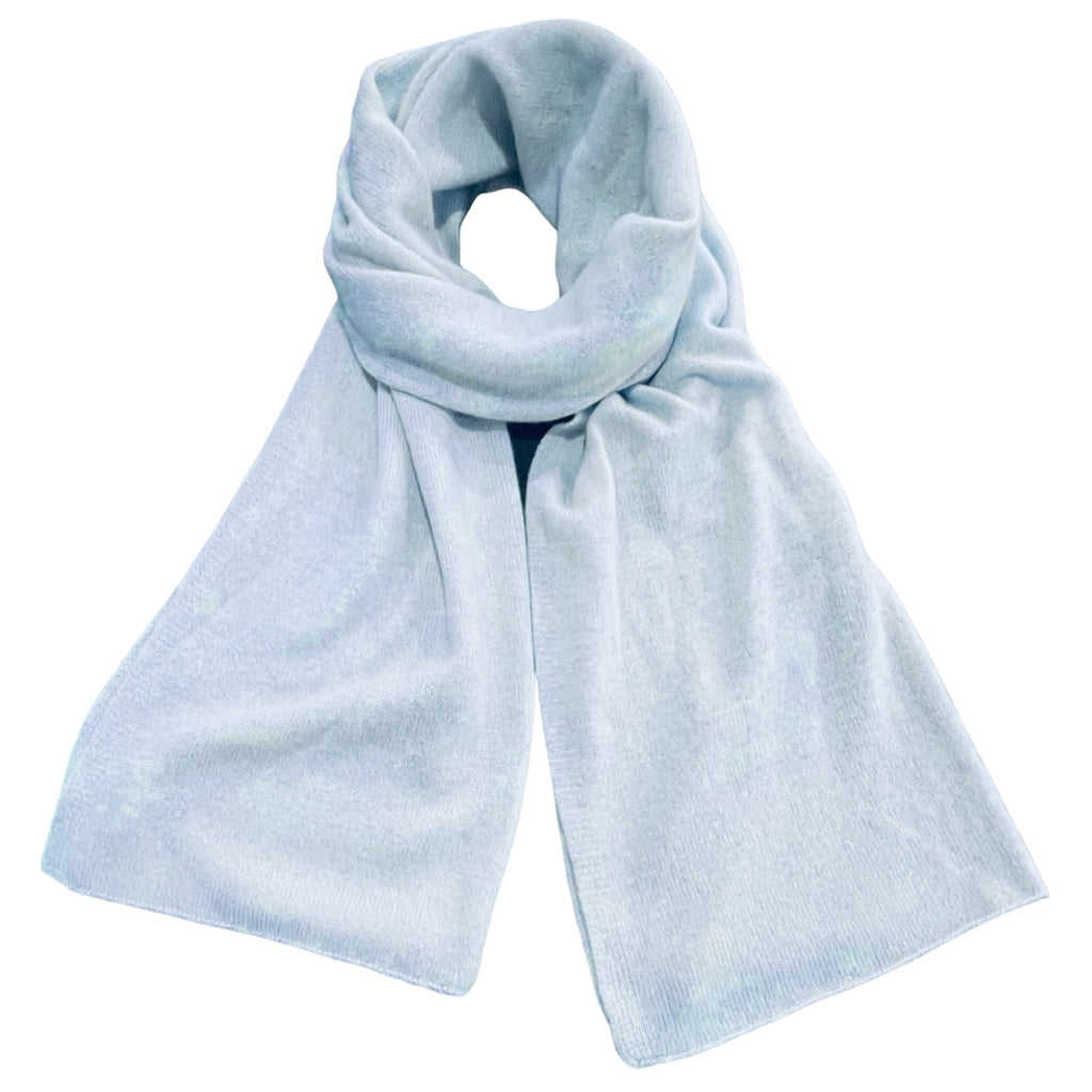 Baby Blue Cashmere Travel Wrap / Scarf