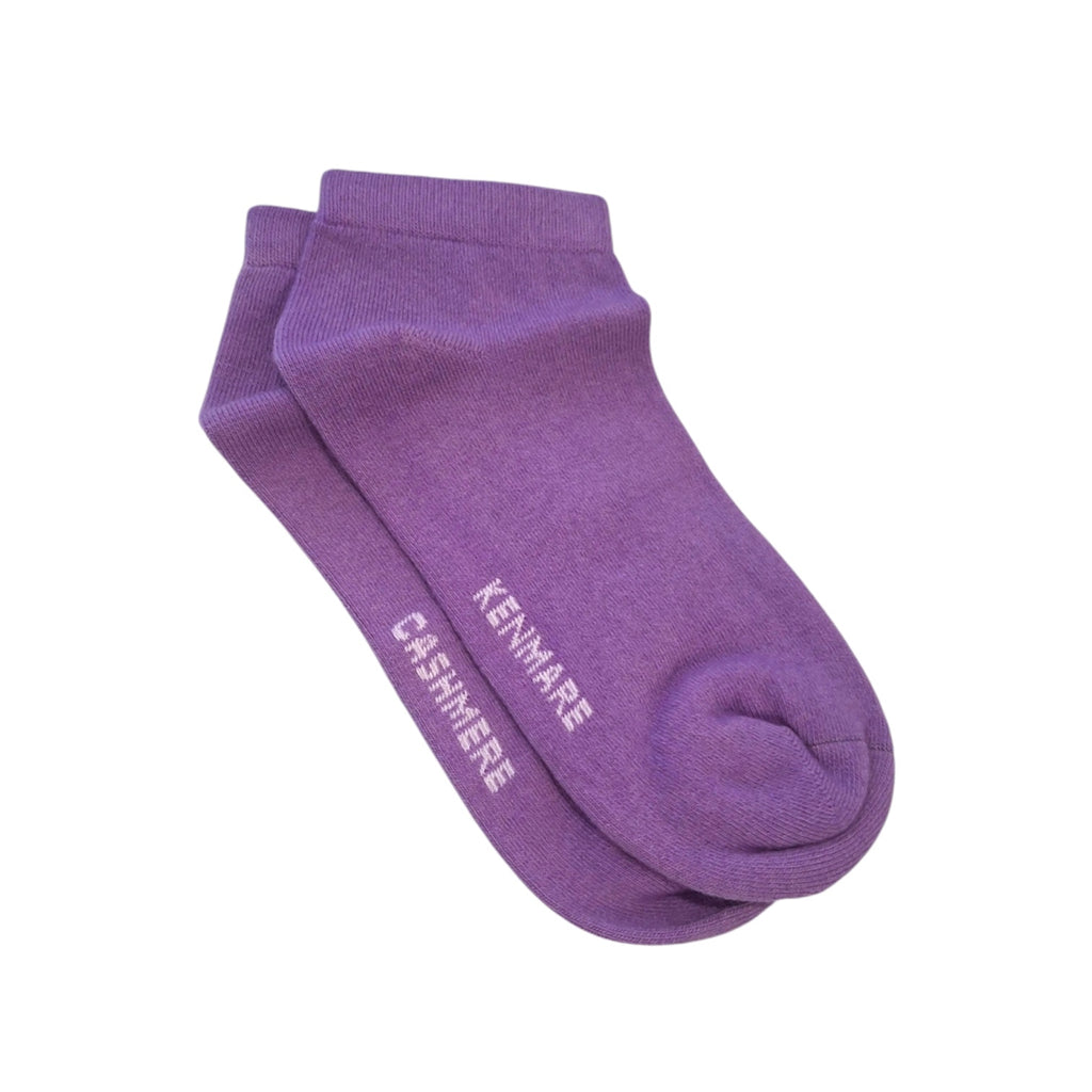 Soft Purple Cashmere Ankle Socks by Kenmare Cashmere