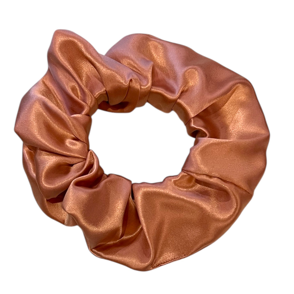 100% Mulberry Silk Scrunchie - Rose Gold