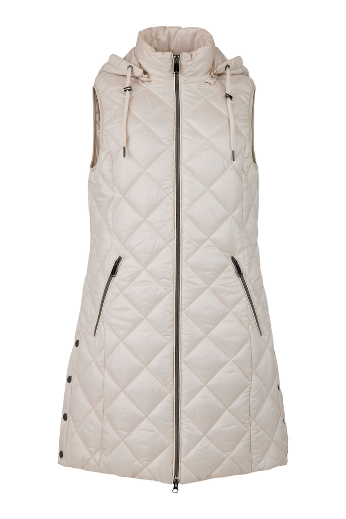 NORMANN Longline Gilet in Champagne