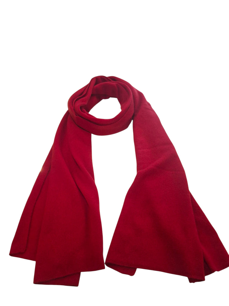 Deep Red Large Cashmere Travel Wrap