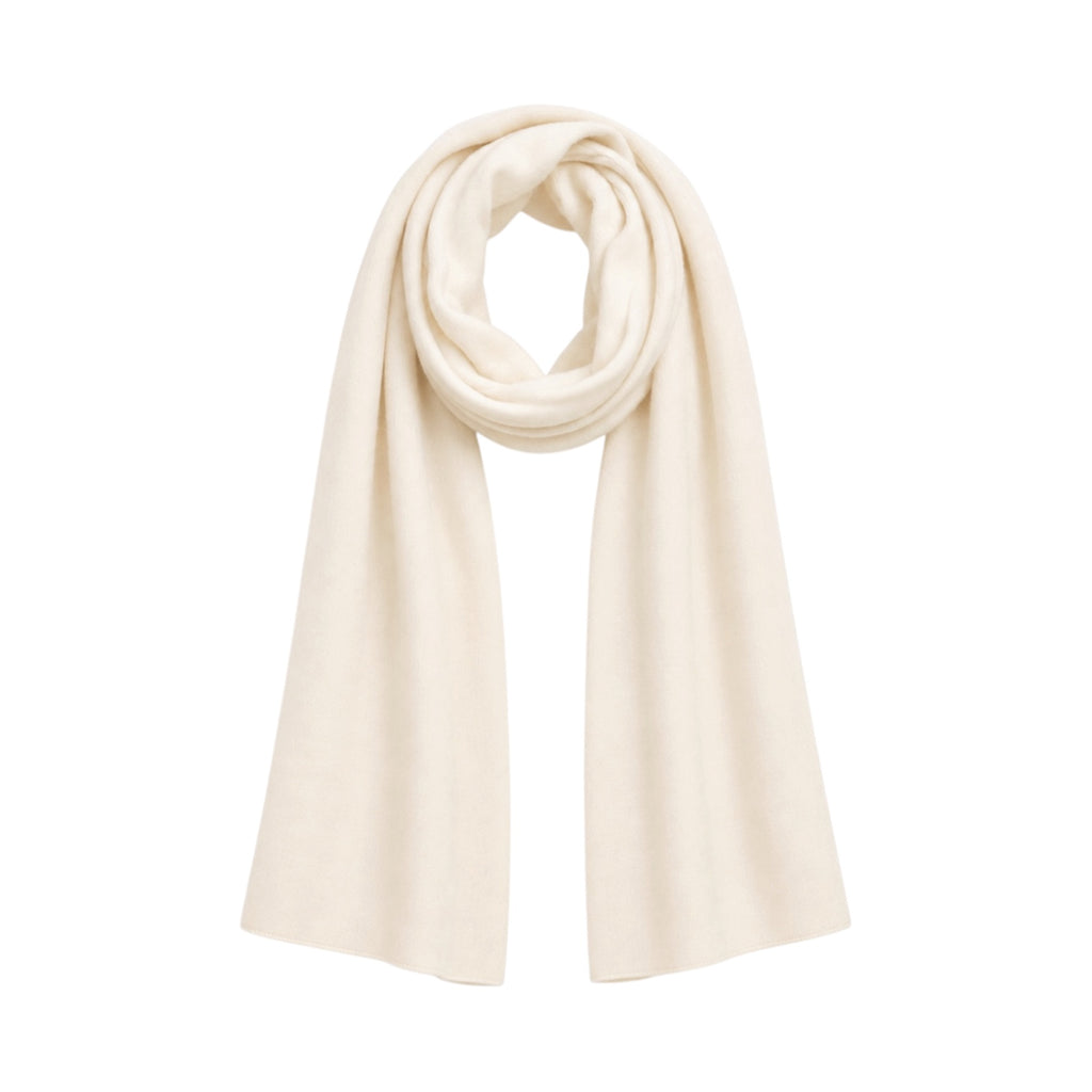 Warm White Cashmere Large Travel Wrap by Kenmare Cashmere