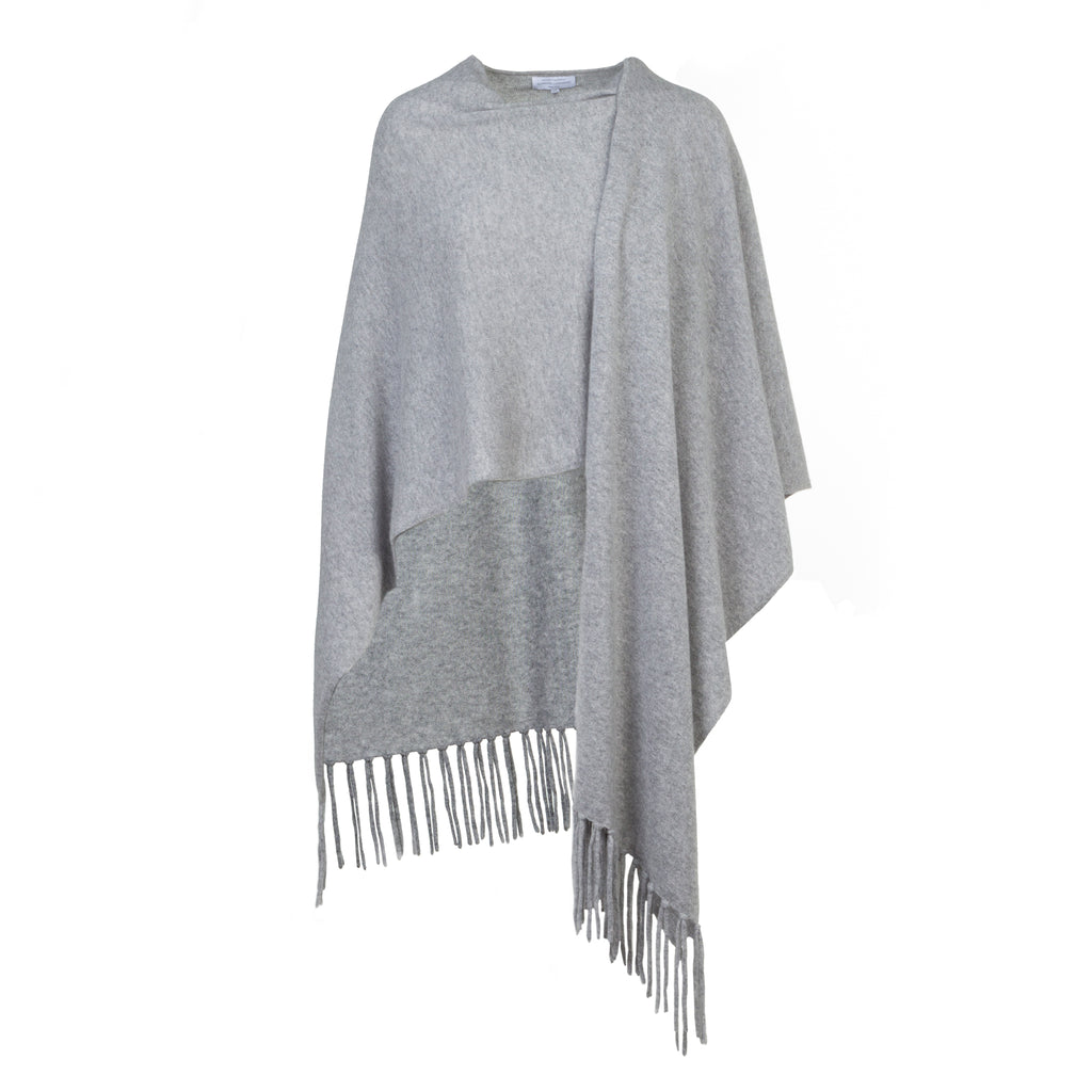 Women's Cashmere Wrap Stole in Silver Grey